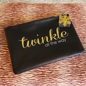 Zip top cosmetics bag